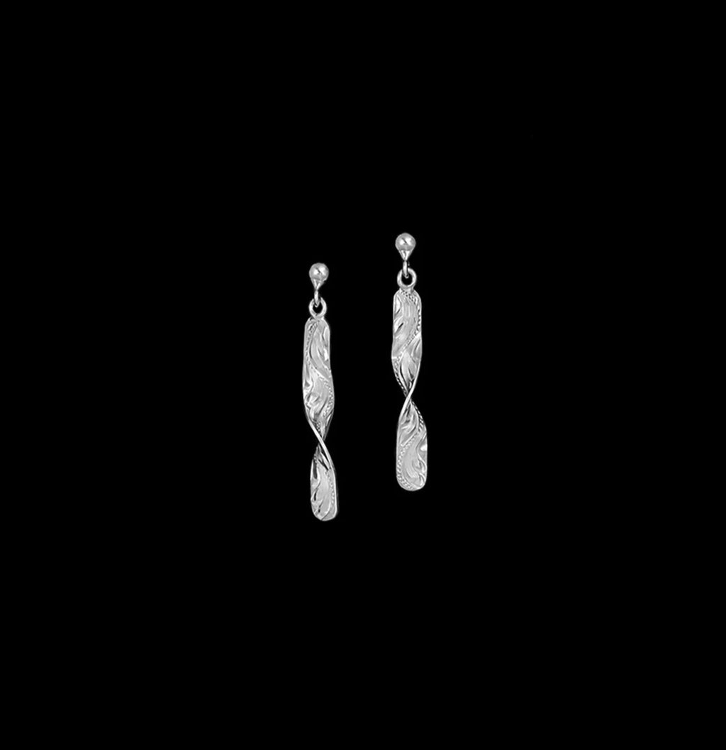 VOGT SILVERSMITHS 011-236 THE CLARA LINE DANCE STERLING SILVER POST EARRINGS