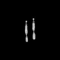 VOGT SILVERSMITHS 011-236 THE CLARA LINE DANCE STERLING SILVER POST EARRINGS