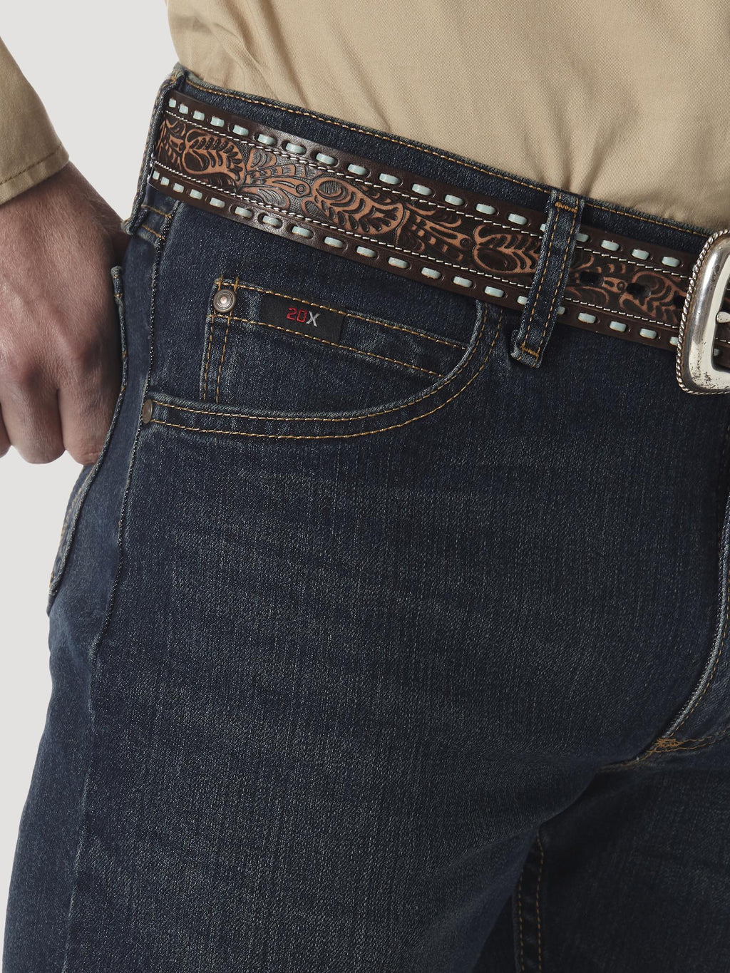 Wrangler 20X 02MACRB Men's Advanced Comfort Slim Fit Bootcut Jeans - Mid Rise, Classic 5-Pocket