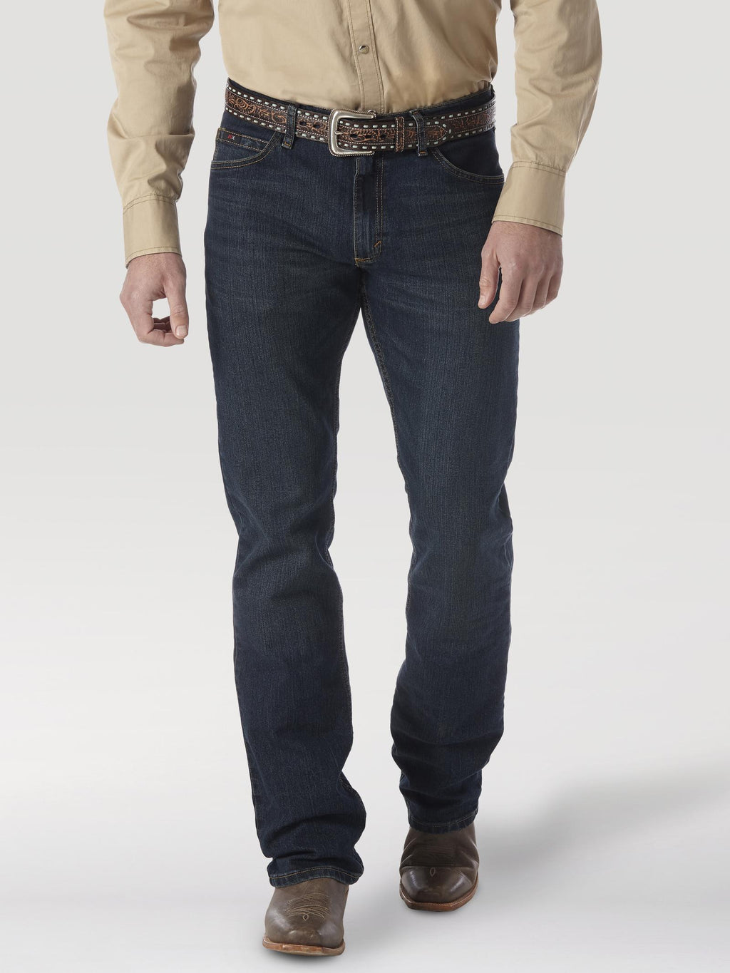Wrangler 20X 02MACRB Men's Advanced Comfort Slim Fit Bootcut Jeans - Mid Rise, Classic 5-Pocket