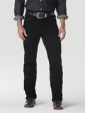 Wrangler 936WBK Men's Black Cowboy Cut Slim Fit Jeans  Original Rise, Tapered, Cotton Denim