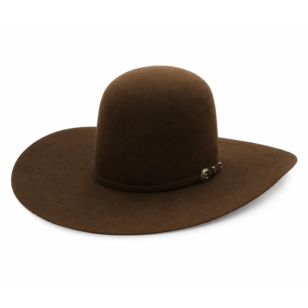 RODEO KING 10X OPEN CROWN 4.5" BRIM FELT COWBOY HAT