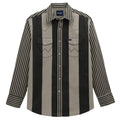 WRANGLER 112381996 MEN'S SMOKY GREY BRUSHPOPPER LONG SLEEVE SNAP SHIRT