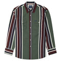 WRANGLER 112385788 MEN'S GREEN BRUSHPOPPER LONG SLEEVE SNAP SHIRT