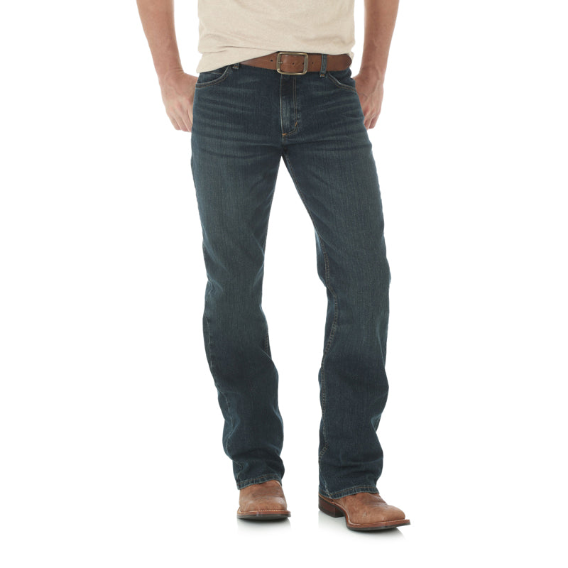 Wrangler 20X 02MACRB Men's Advanced Comfort Slim Fit Bootcut Jeans - Mid Rise, Classic 5-Pocket