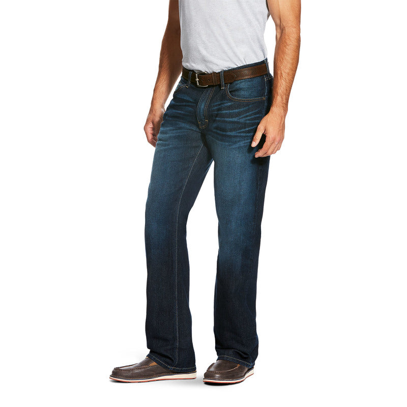 Ariat 10022784 Men's M5 Legacy Slim Fit Stretch Straight Leg Jeans - Durham Dark Wash Denim