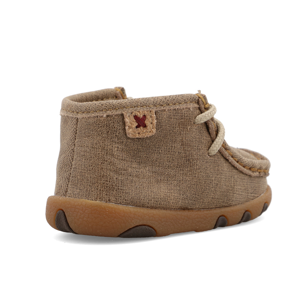 Twisted X ICA0005 Infant Driving Moc Dusty Tan Shoes - Moc Toe, Full-Grain Leather