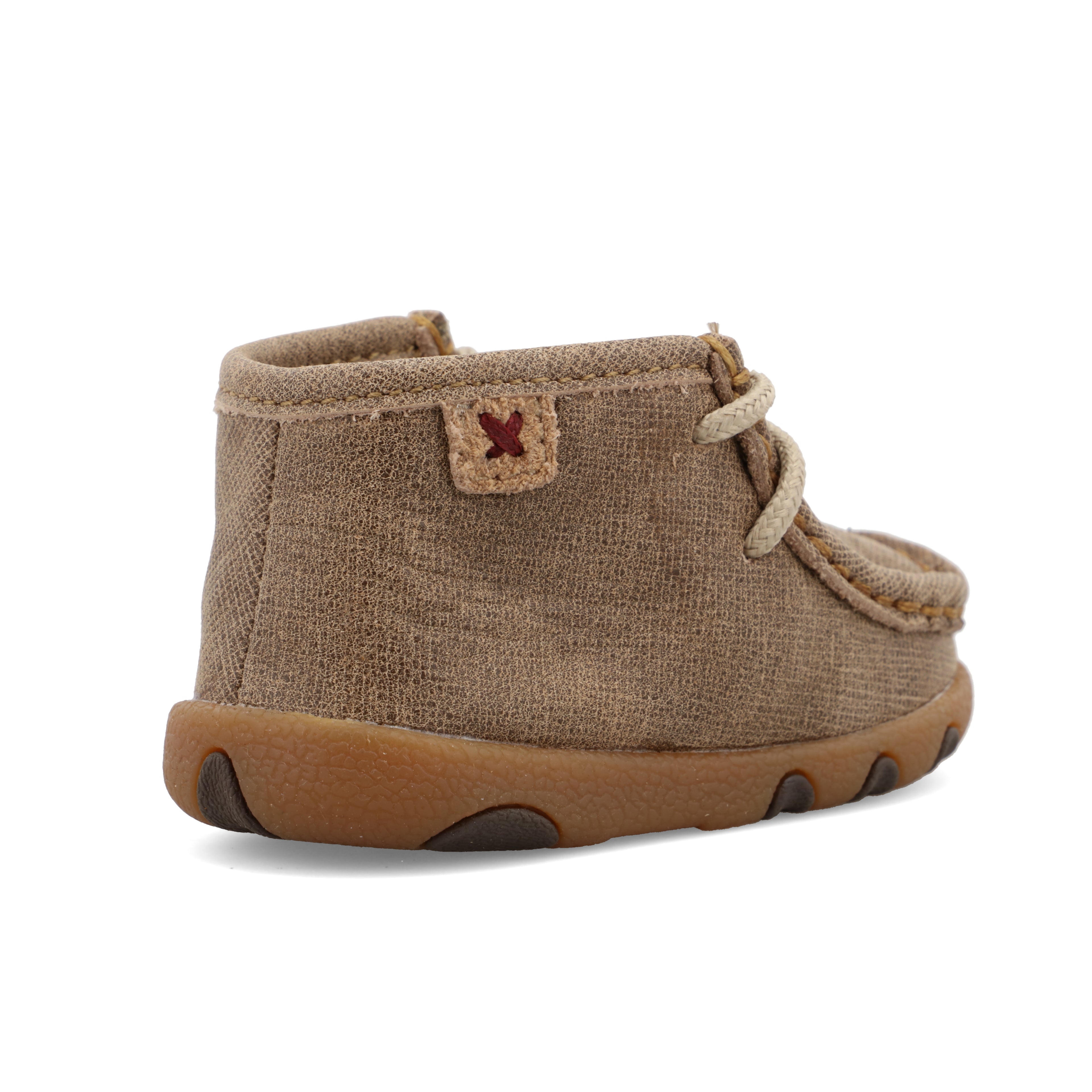 Twisted X ICA0005 Infant Driving Moc Dusty Tan Shoes - Moc Toe, Full-Grain Leather