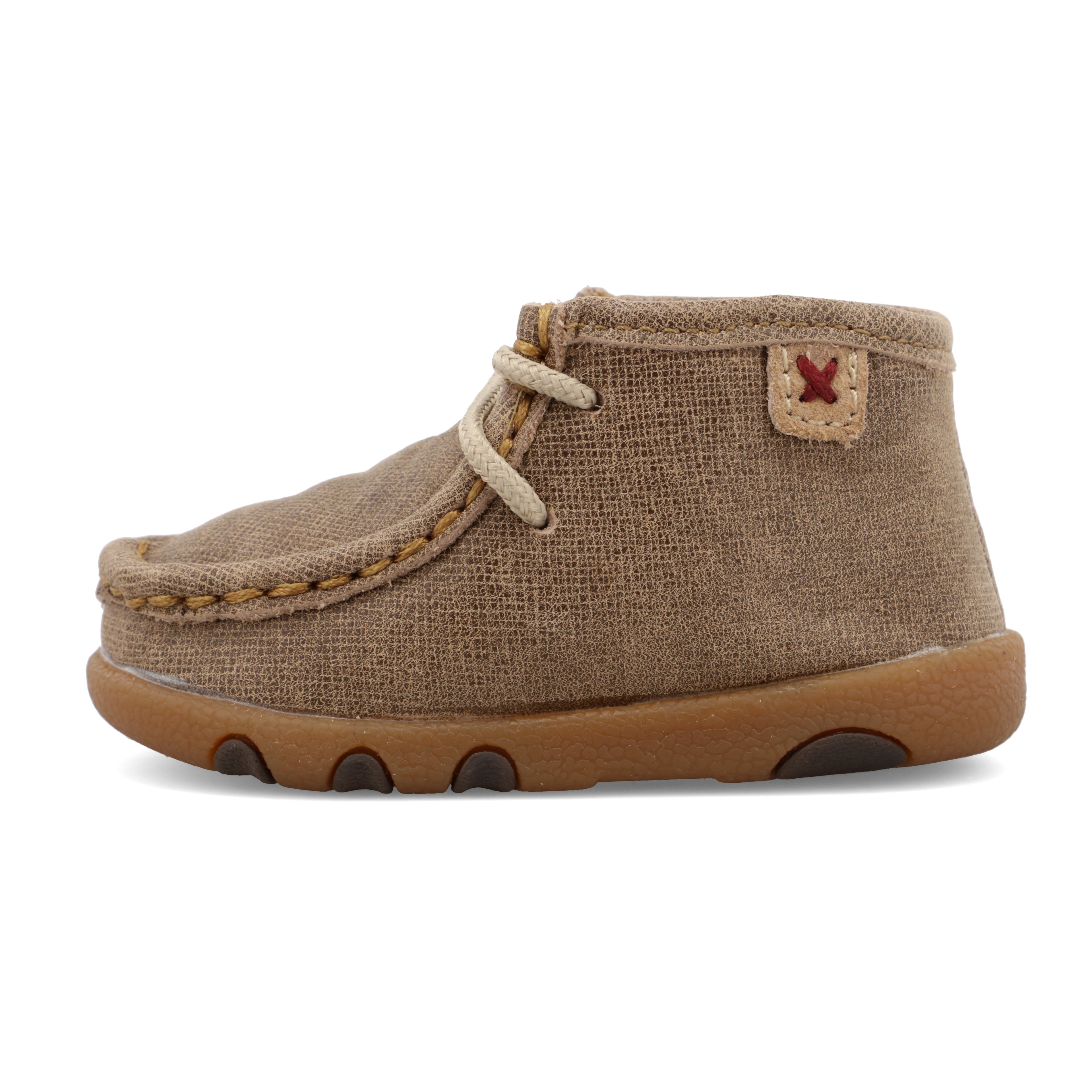 Twisted X ICA0005 Infant Driving Moc Dusty Tan Shoes - Moc Toe, Full-Grain Leather