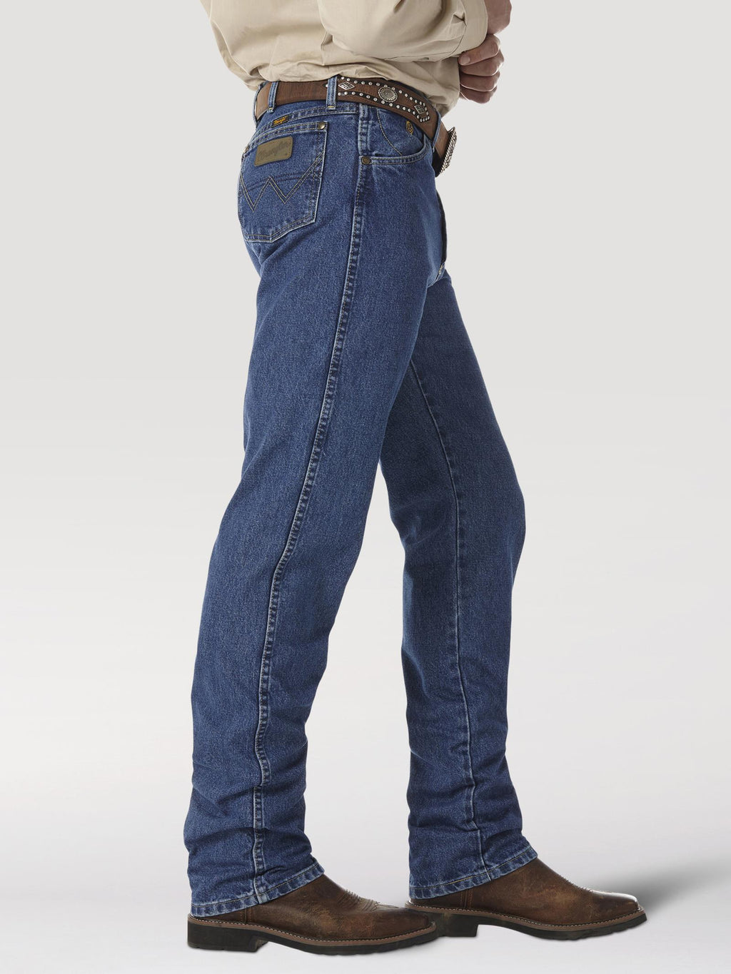 Wrangler 13MGSHD Men's George Strait Cowboy Cut Original Fit Jeans - Heavy Denim, Tapered Leg