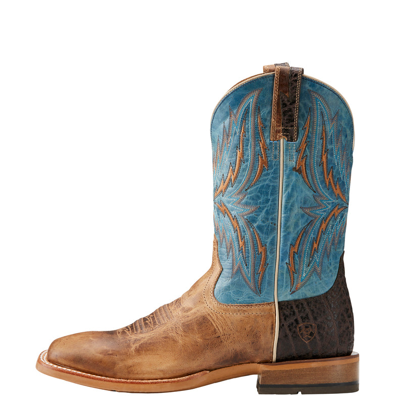 Ariat 10021679 Men's Arena Rebound Western Boots, Brown, 11" Shaft, Wide Square Toe, ATS Insole