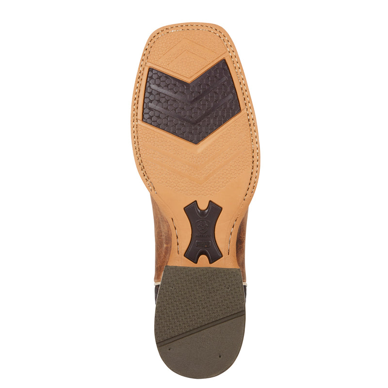 Ariat 10021679 Men's Arena Rebound Western Boots, Brown, 11" Shaft, Wide Square Toe, ATS Insole
