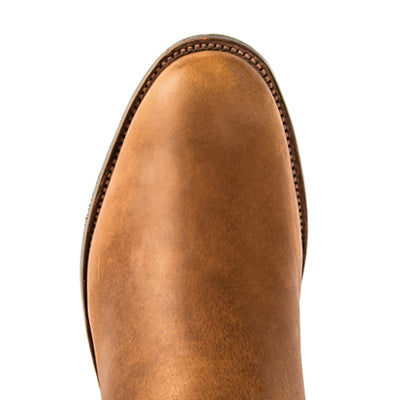 Rios of Mercedes R9025 Men's Chestnut Black Hawk Cowboy Boots - Hybrid Sole, PR Toe, Handmade