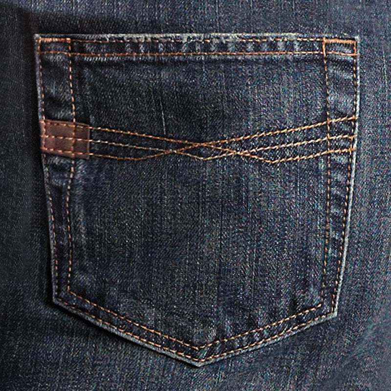 Ariat 10006156 Men's M2 Relaxed Boot Cut Jeans, Dark Wash, Lower Rise, Cotton Denim