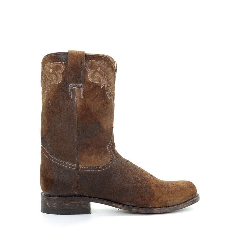 Corral Boots A3484 Women's Hand-Painted Lambskin Cowboy Boots  Round Toe, Roper Style