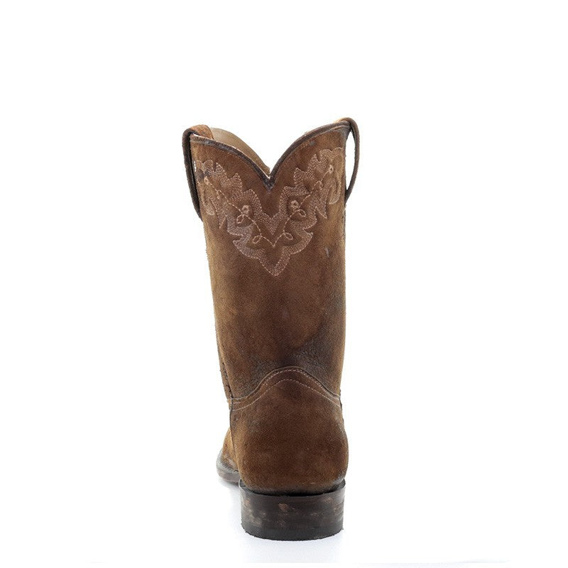 Corral Boots A3484 Women's Hand-Painted Lambskin Cowboy Boots  Round Toe, Roper Style