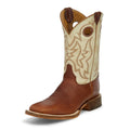 Justin BR776 Men's Bent Rail Caddo Cognac Damiana Western Boots - Wide Square Toe