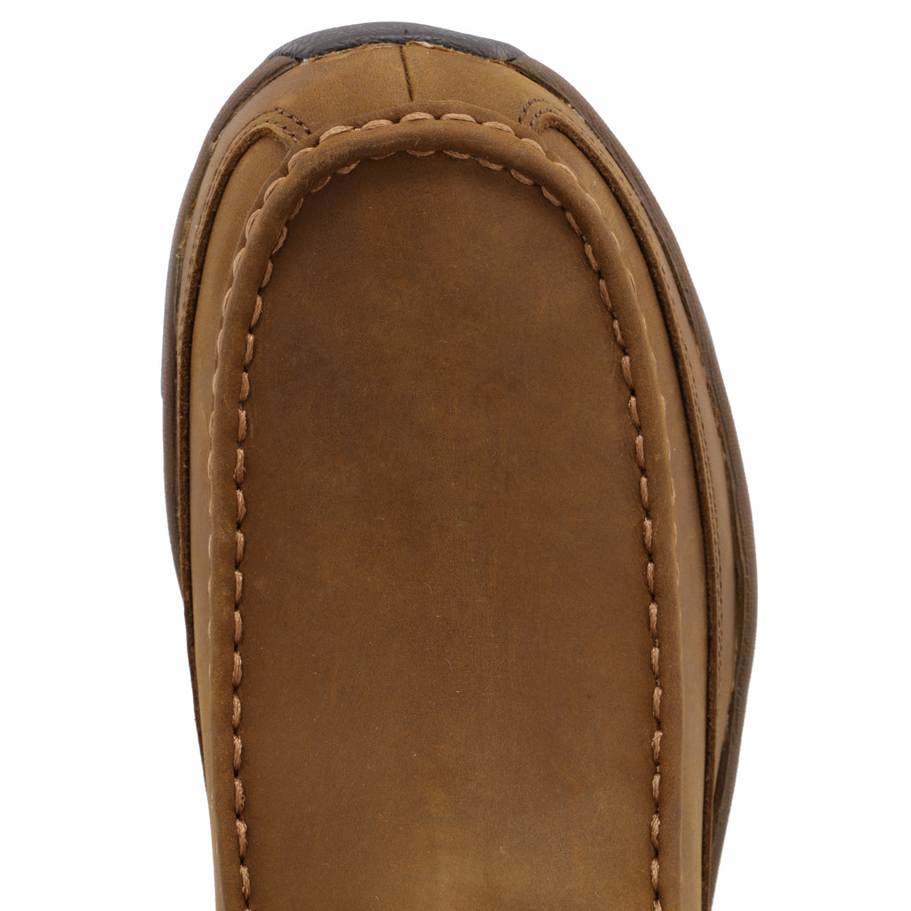 Twisted X MHKB002 Men's Distressed Saddle Pull on Hiker Boots, Full-grain leather shaft, Moc Toe
