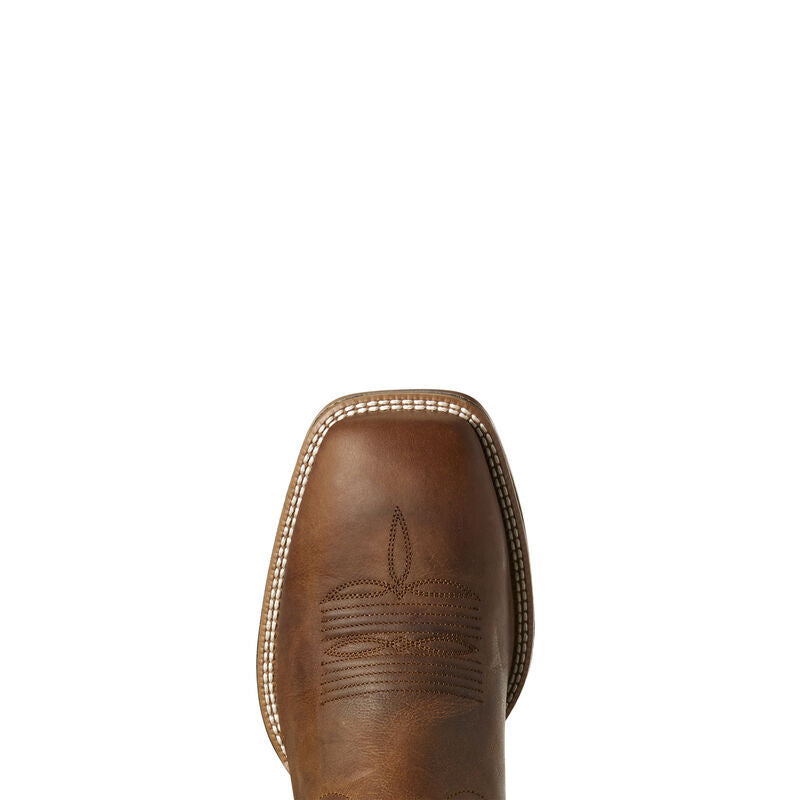 Ariat 10027202 Men's Solado VentTEK Western Boots, Brown, ATS Pro, Mesh Panels, Bantamweight Outsole