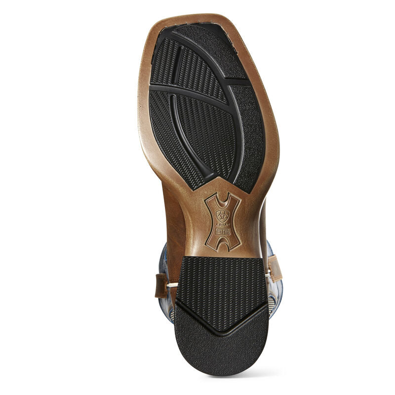Ariat 10027202 Men's Solado VentTEK Western Boots, Brown, ATS Pro, Mesh Panels, Bantamweight Outsole