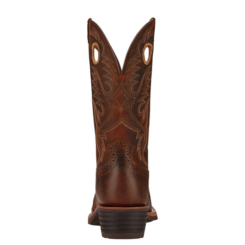 Ariat 10002227 Men's Heritage Roughstock Western Boots, Brown, 12" Shaft, Duratread Outsole, Leather