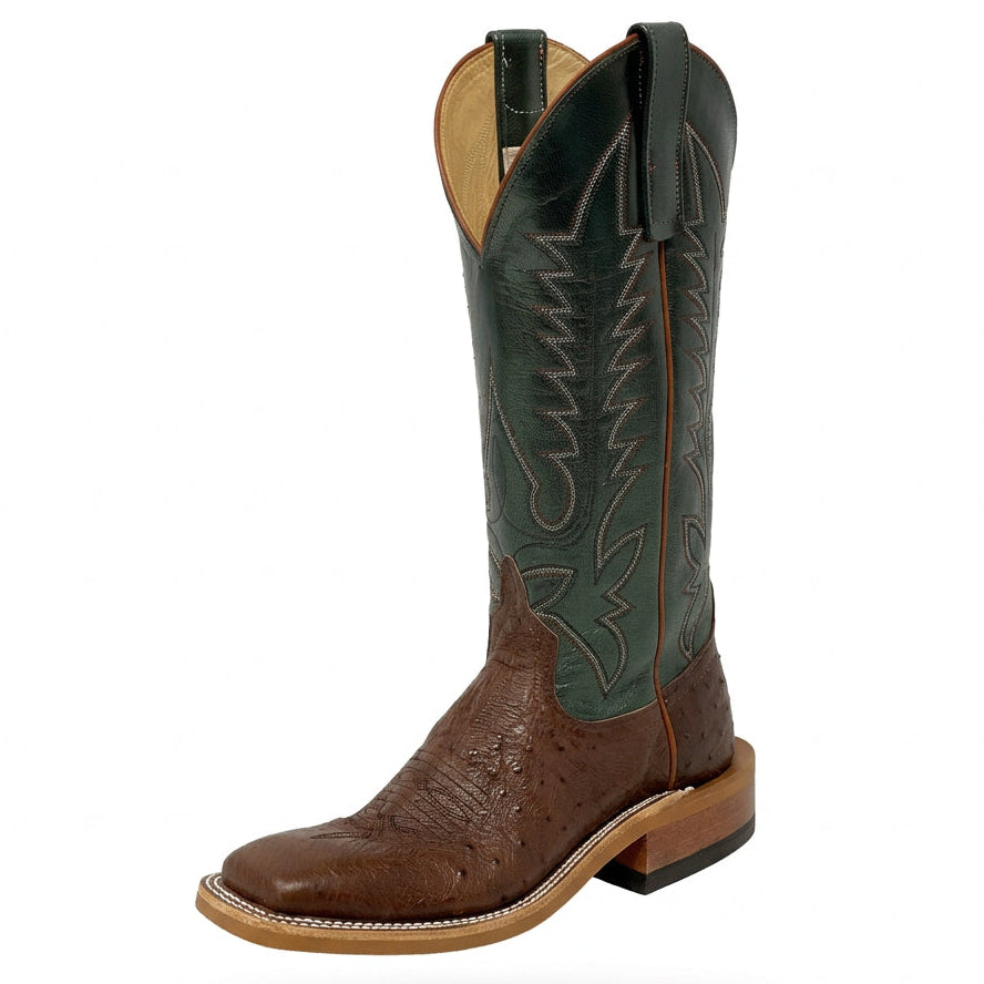 ANDERSON BEAN 328742 WOMEN'S CAFE AMERICANO SMOOTH QUILL OSTRICH BOOT