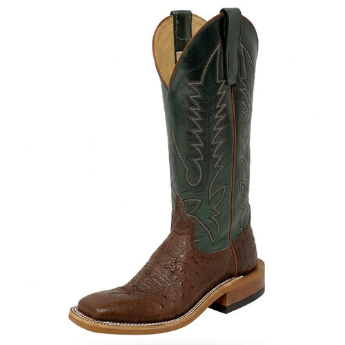 ANDERSON BEAN 328742 WOMEN'S CAFE AMERICANO SMOOTH QUILL OSTRICH BOOT