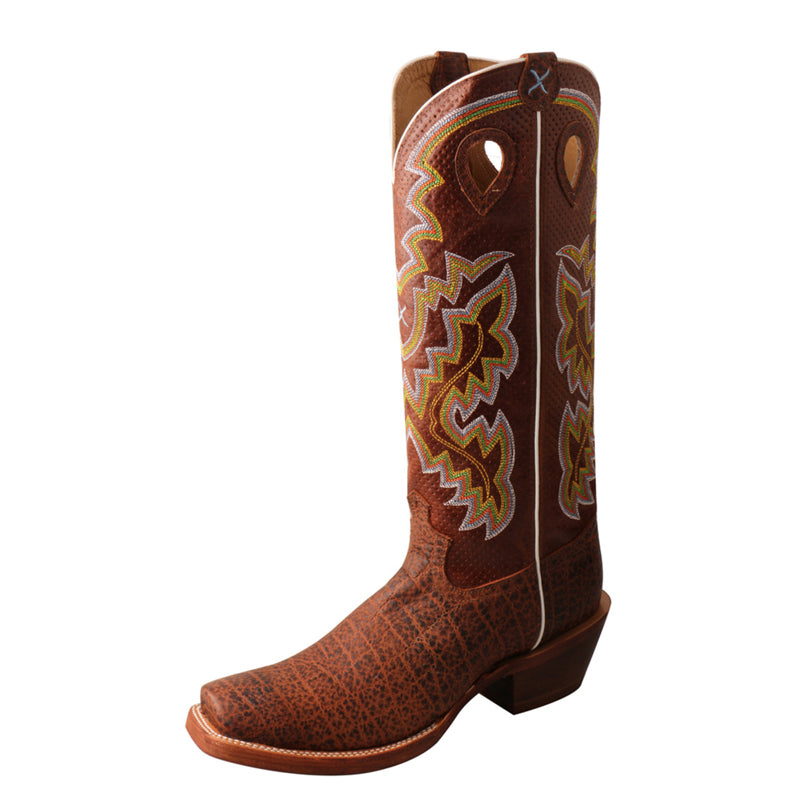 Twisted X MBKL015 Men's Latigo Buckaroo Cowboy Boots - SS Toe, Full-Grain Leather, Butyl-Oiled Sole