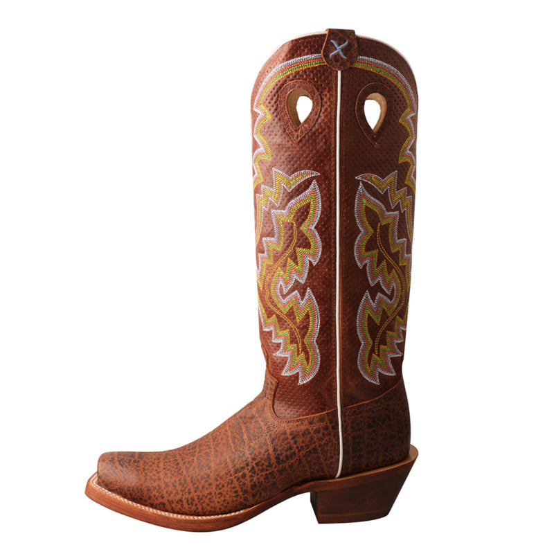 Twisted X MBKL015 Men's Latigo Buckaroo Cowboy Boots - SS Toe, Full-Grain Leather, Butyl-Oiled Sole