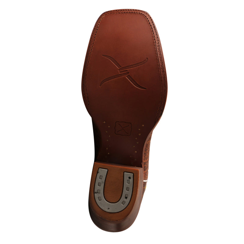 Twisted X MBKL015 Men's Latigo Buckaroo Cowboy Boots - SS Toe, Full-Grain Leather, Butyl-Oiled Sole