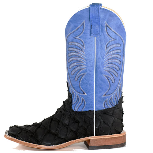 ANDERSON BEAN 321620 MEN'S MATTE BLACK BIG BASS COWBOY BOOT