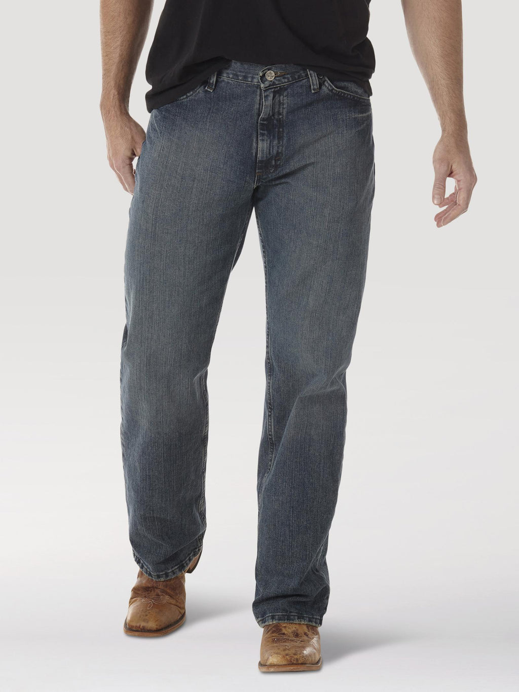 Wrangler 33MWXVM Mens 20X 33 Extreme Relaxed Jeans  Vintage Midnight, Straight Leg, 12oz Denim