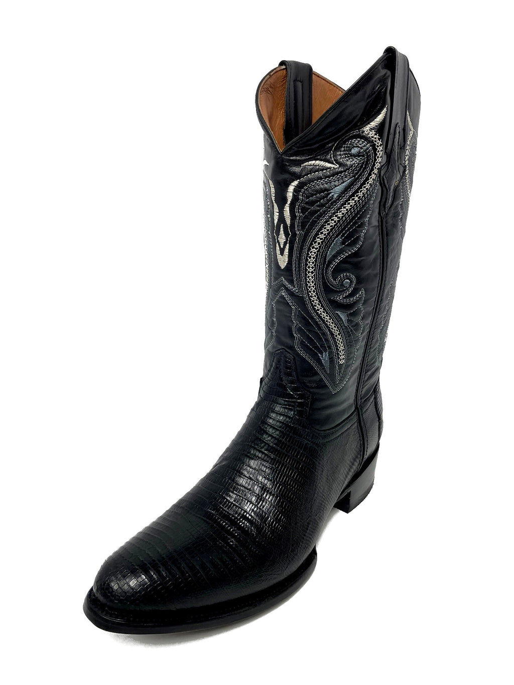 Ferrini USA Cowboy Black Lizard R Toe