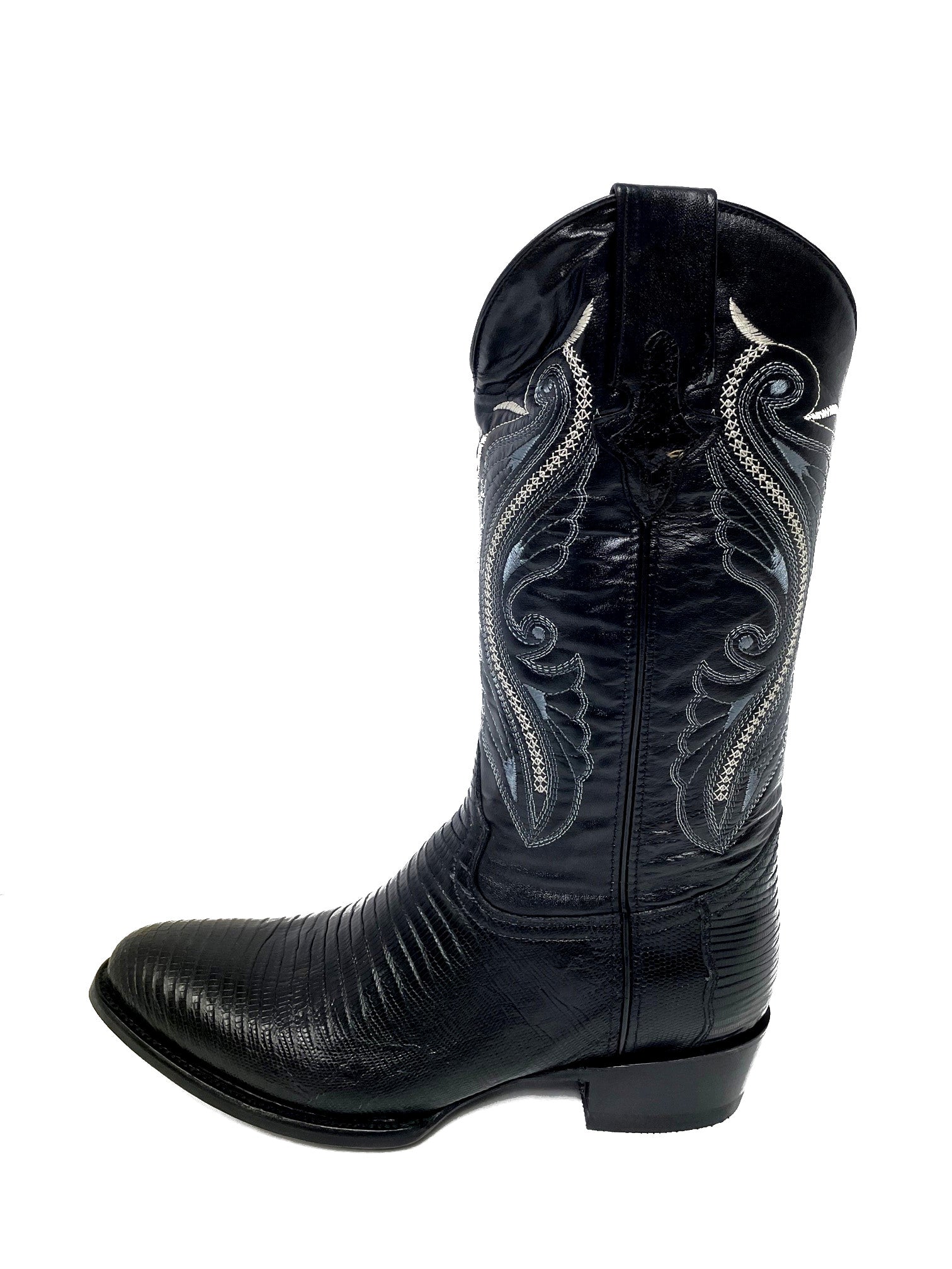 Ferrini USA Cowboy Black Lizard R Toe