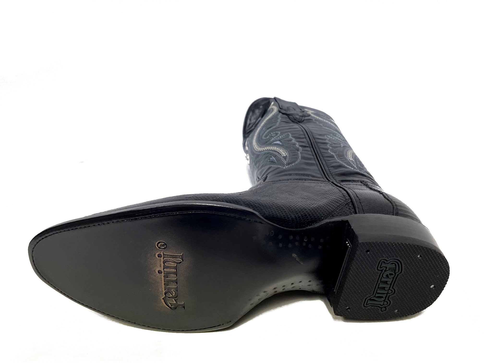 Ferrini USA Cowboy Black Lizard R Toe