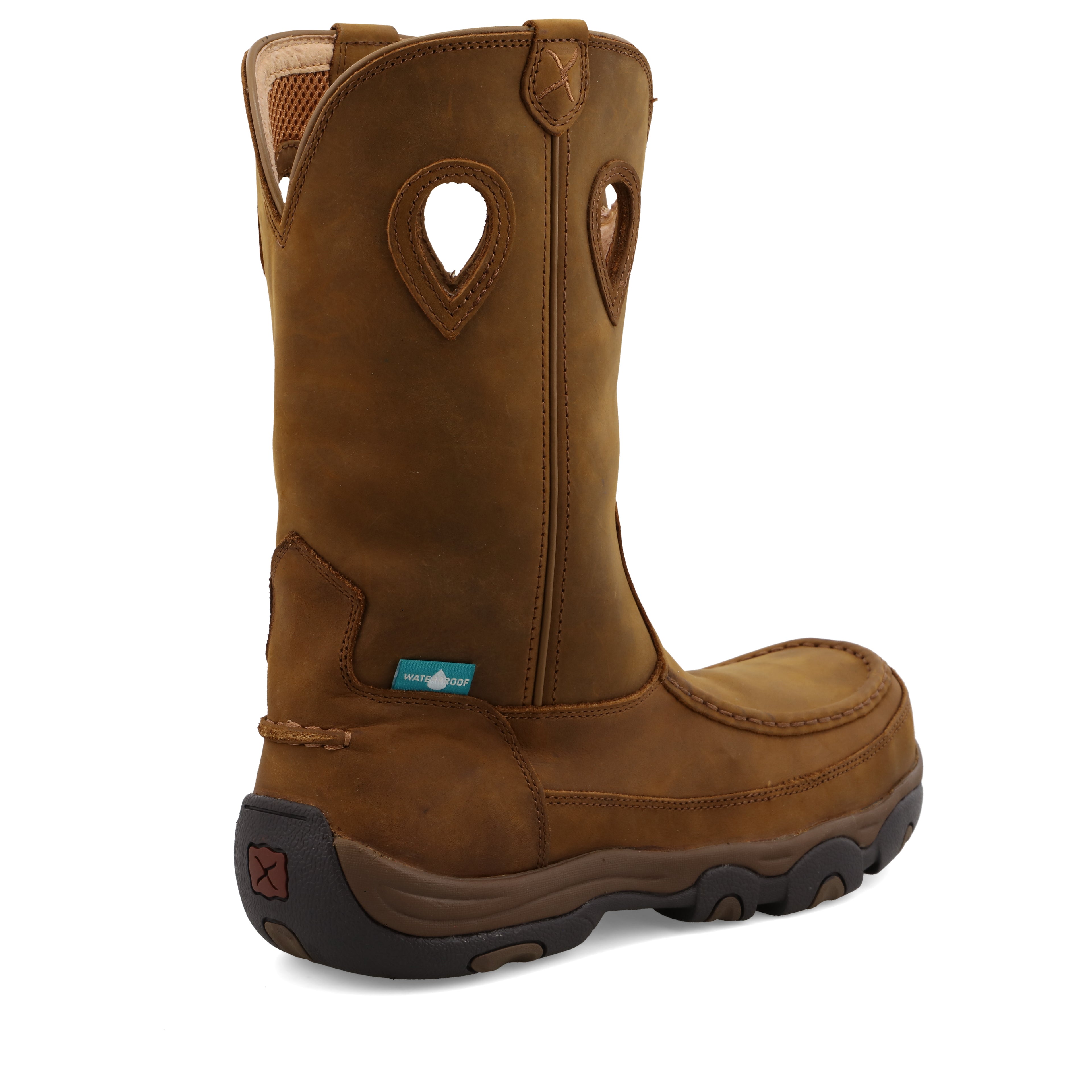 Twisted X MHKBCW1 Men's Distressed Saddle Waterproof Comp Toe Hiker Boot   ASTM, Slip-Resistant