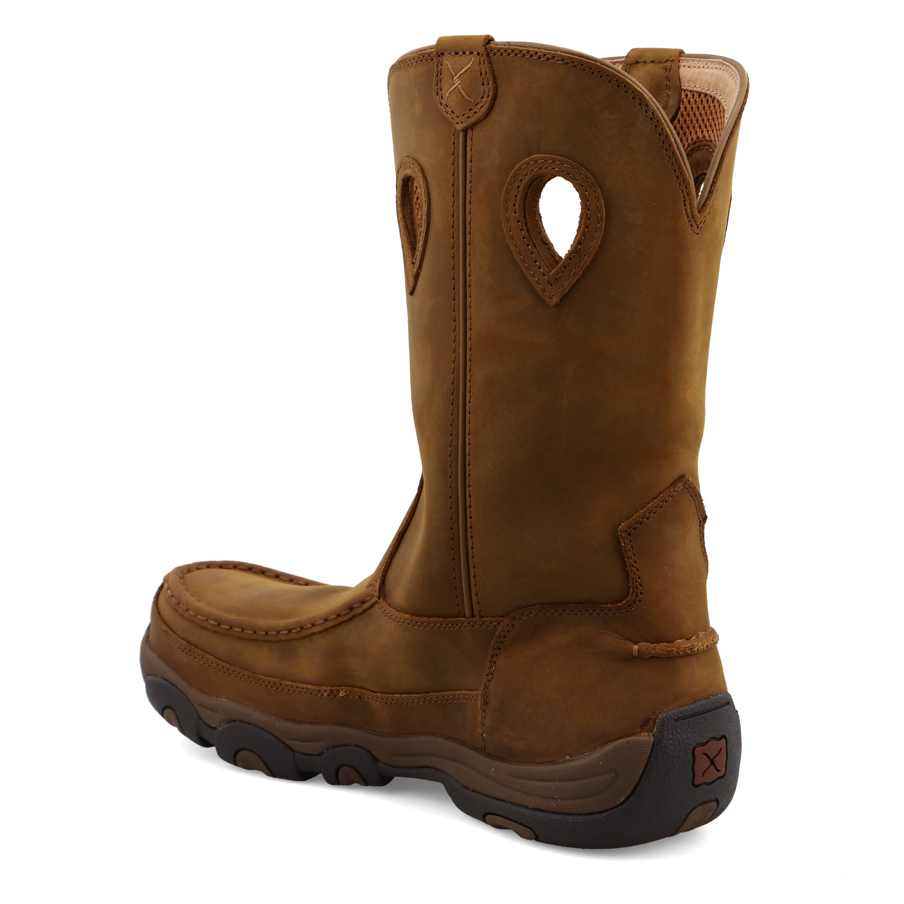 Twisted X MHKBCW1 Men's Distressed Saddle Waterproof Comp Toe Hiker Boot   ASTM, Slip-Resistant