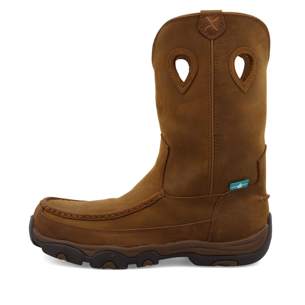 Twisted X MHKBCW1 Men's Distressed Saddle Waterproof Comp Toe Hiker Boot   ASTM, Slip-Resistant