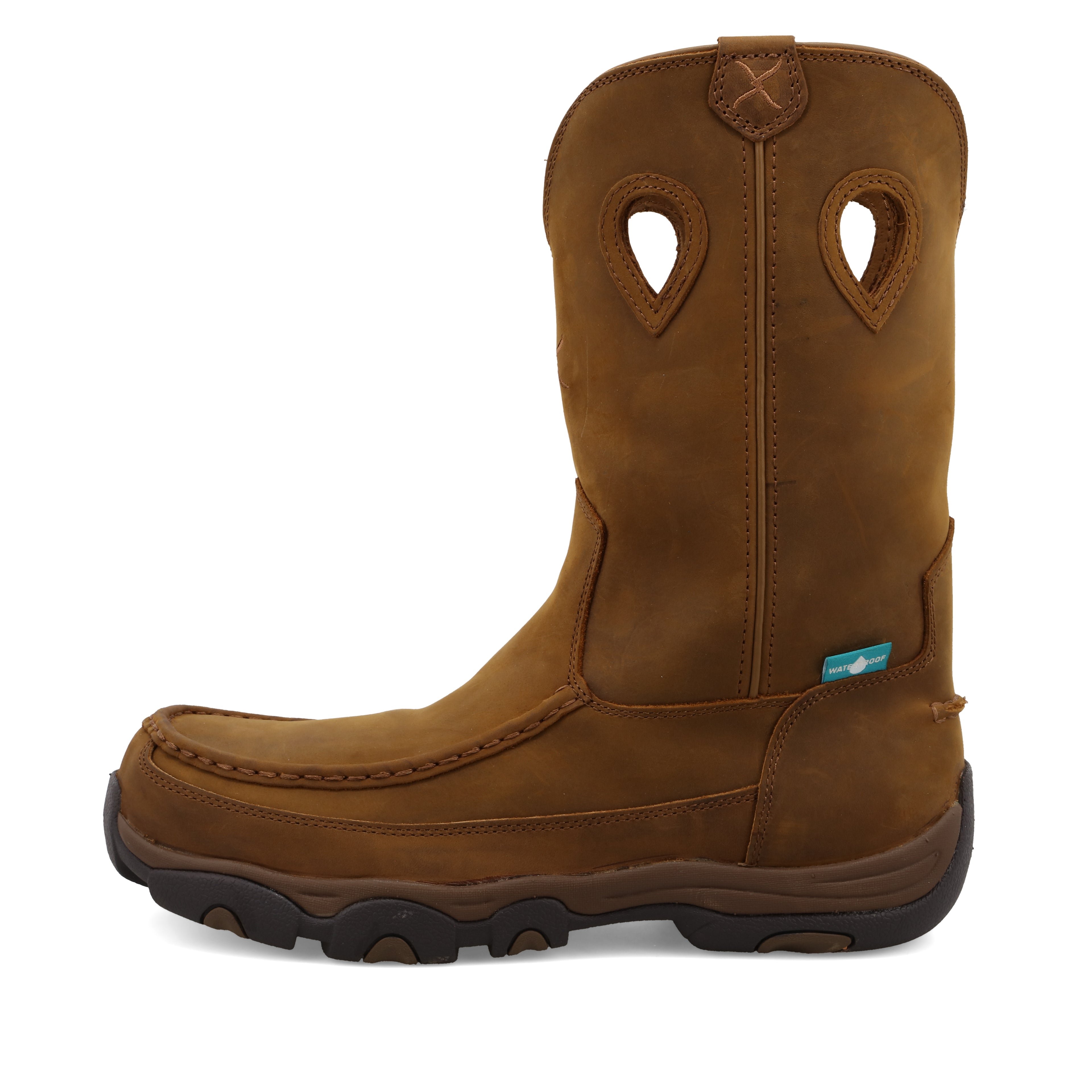 Twisted X MHKBCW1 Men's Distressed Saddle Waterproof Comp Toe Hiker Boot   ASTM, Slip-Resistant