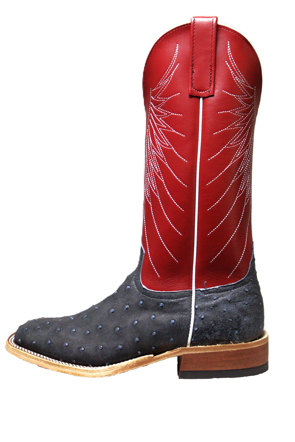 ANDERSON BEAN 362075 DENIM FULL QUILL OSTRICH