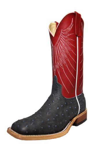 ANDERSON BEAN 362075 DENIM FULL QUILL OSTRICH