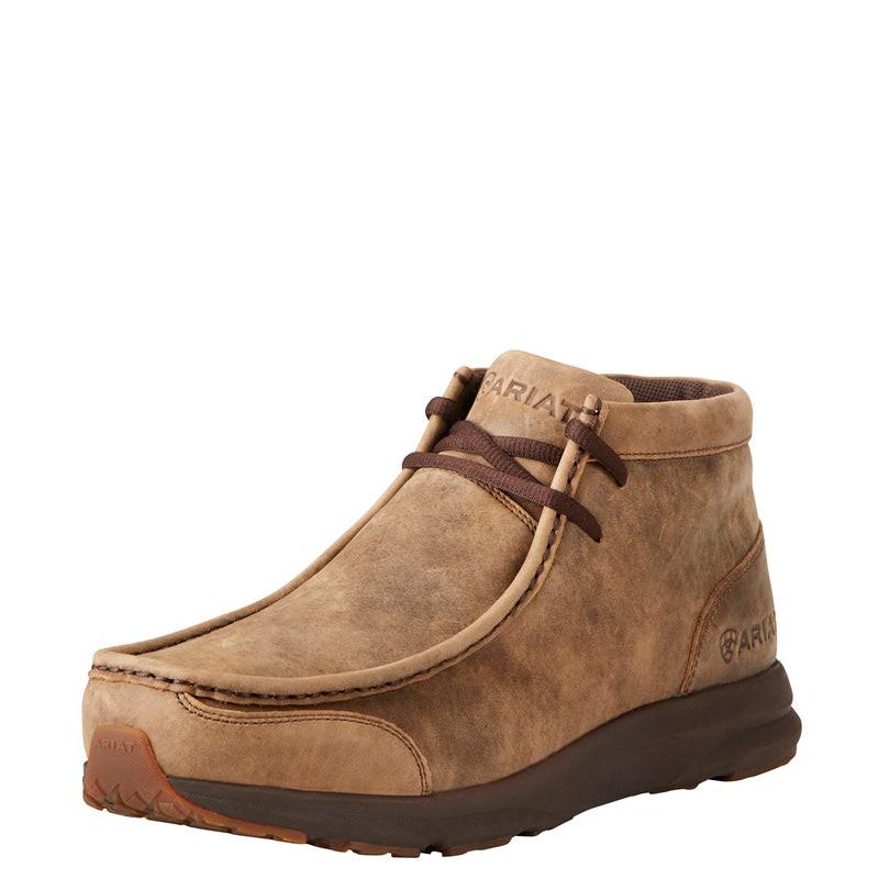Ariat 10021723 Men's Spitfire Shoes, Brown Bomber, Lace-Up, Round Toe, Cushioned, Rubber Outsole