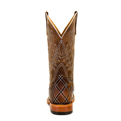 Horse Power HP1082 Men's Moka Sabotage Cowboy Boots - Bone Mad Dog Shaft, Leather Sole