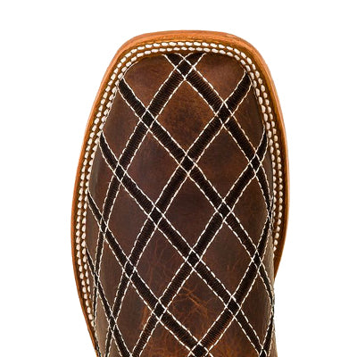 Horse Power HP1082 Men's Moka Sabotage Cowboy Boots - Bone Mad Dog Shaft, Leather Sole