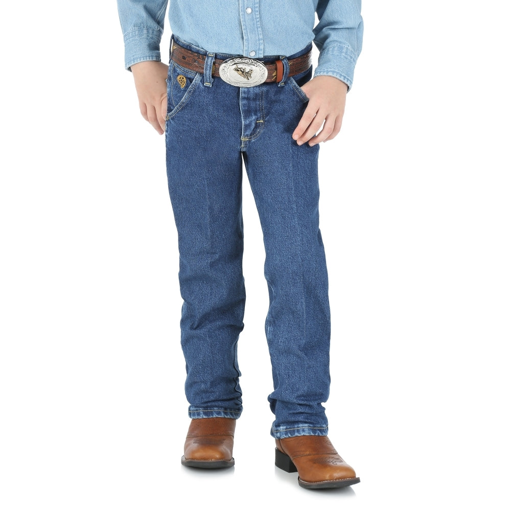 Wrangler 13BGSHD Boys George Strait Cowboy Cut Jeans  Heavy Stone Denim, Original Fit