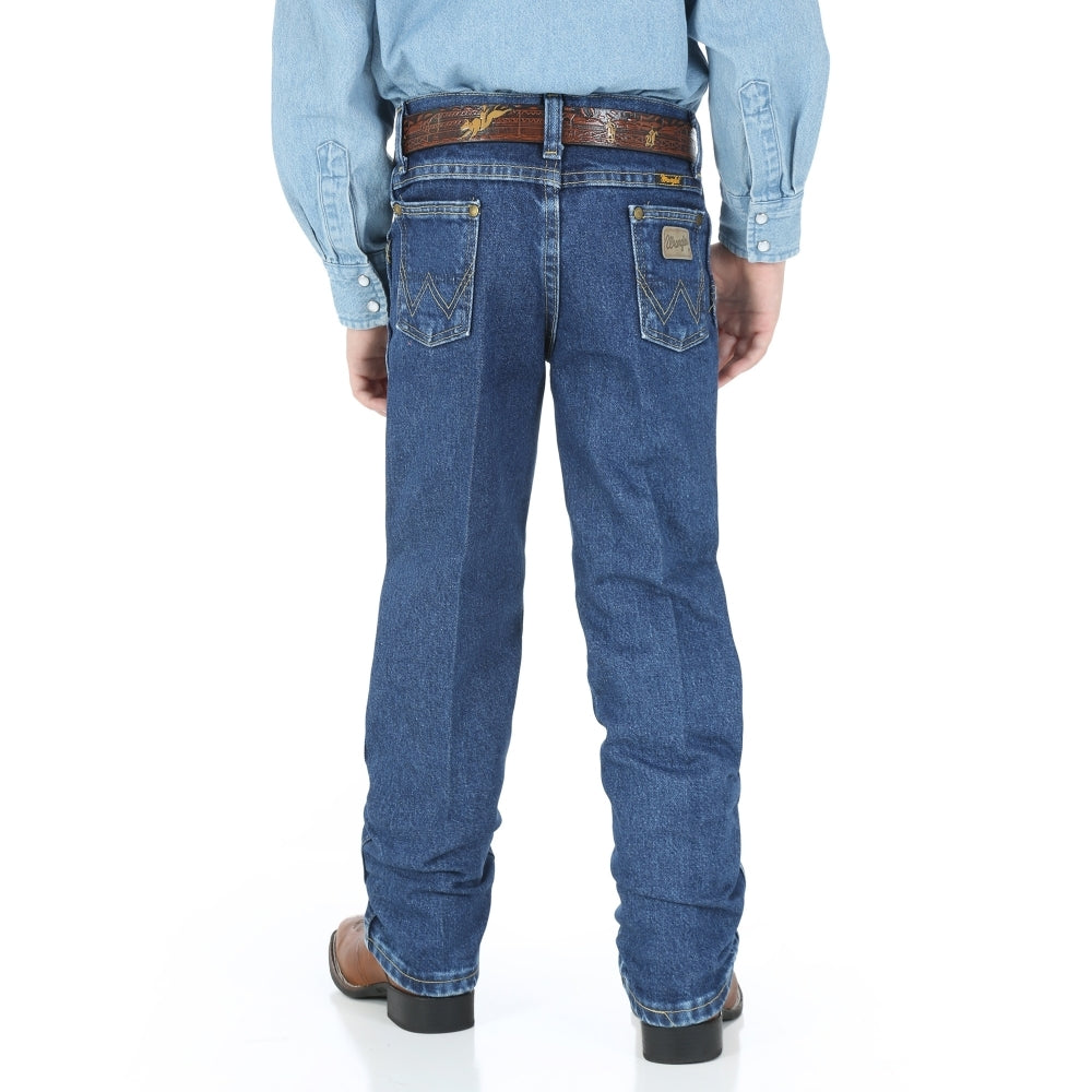 Wrangler 13BGSHD Boys George Strait Cowboy Cut Jeans  Heavy Stone Denim, Original Fit