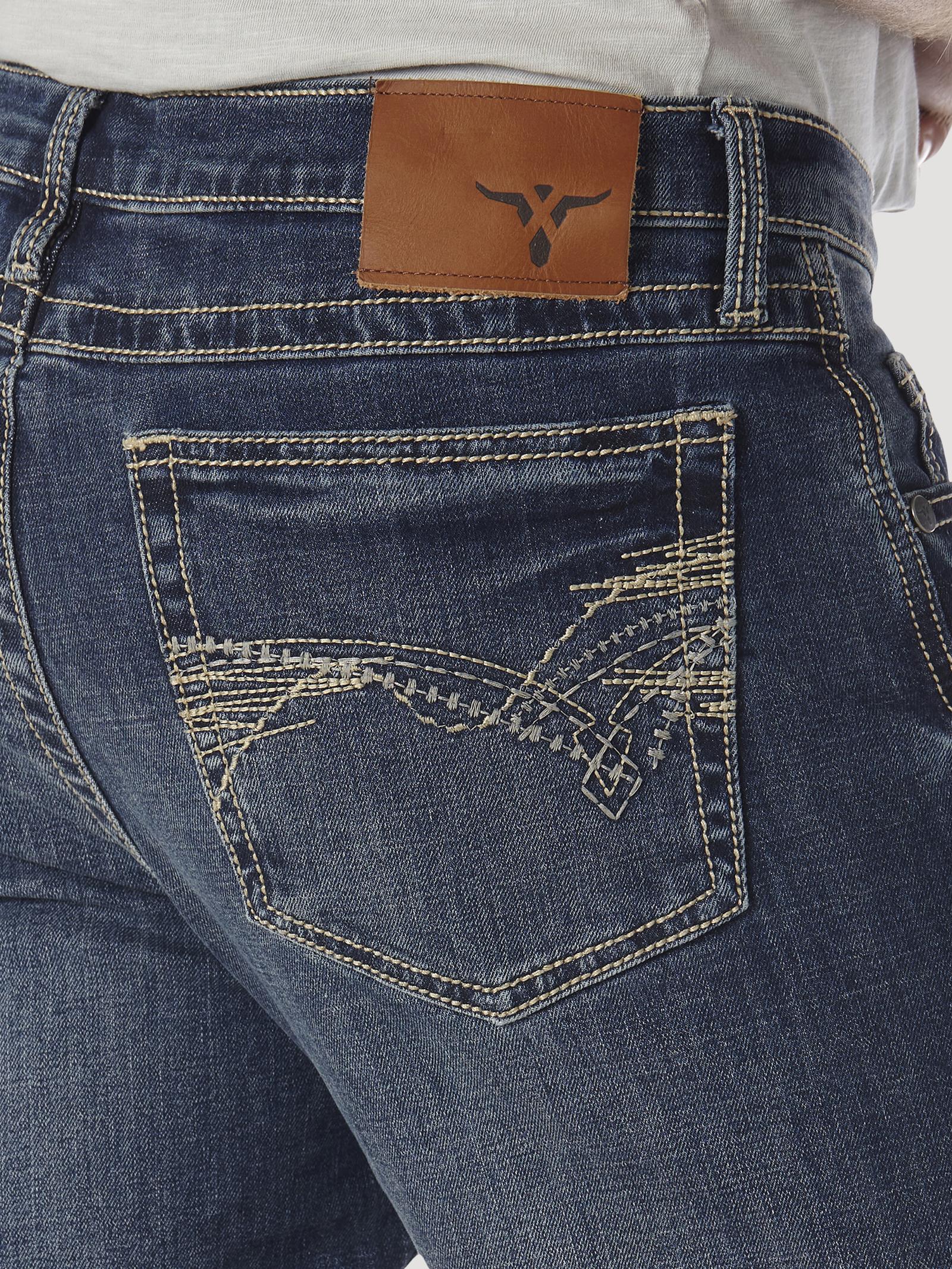 Wrangler 20X 42MWXMD Men's Slim Fit Vintage Bootcut Jeans  Low Rise, Midland Wash, Cotton Denim