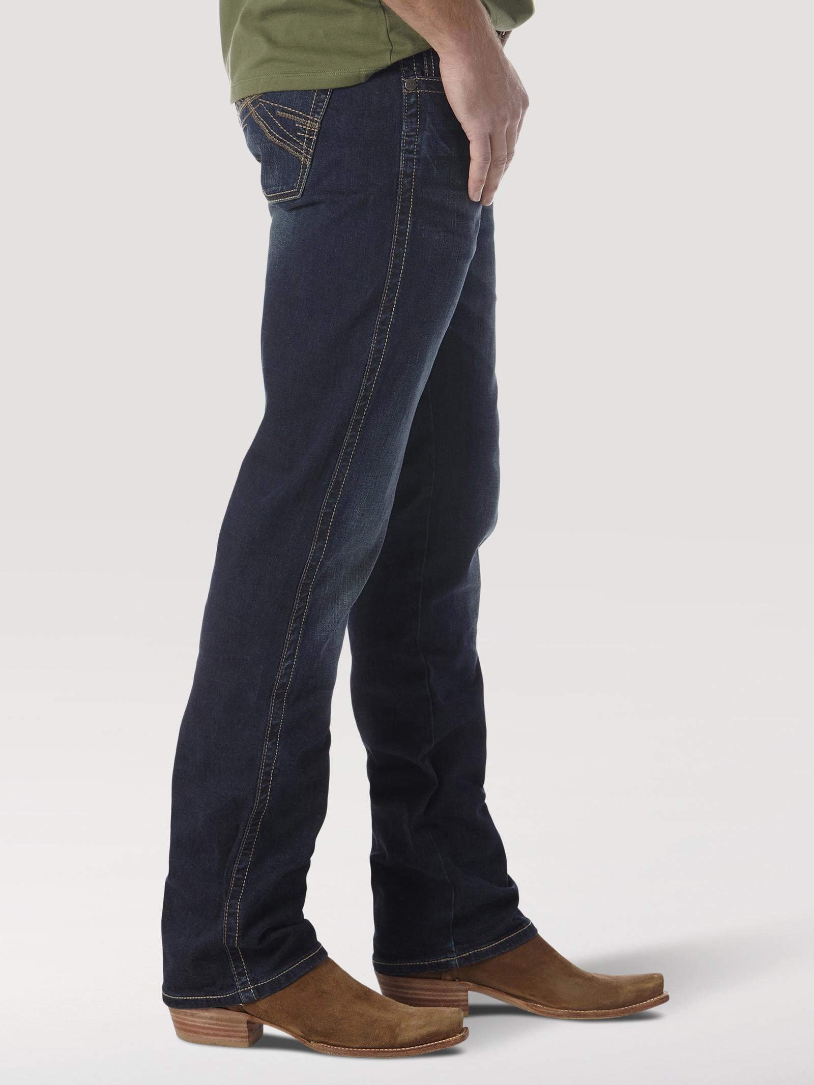 Wrangler 44MWXDN Mens 20X Style 44 Slim Fit Jeans  Dark Wash, Straight Leg, Denim, Low Rise