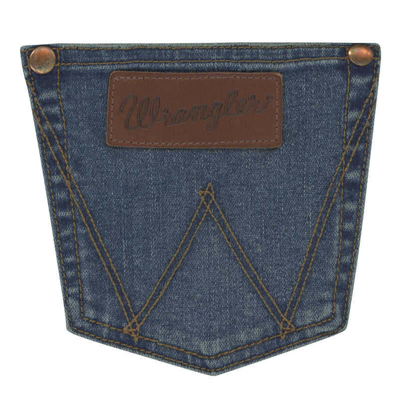 Wrangler 11MPESY Womens Retro Premium Shelby Trouser Jeans  High Rise, Stretch Denim, Dark Wash