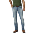 Wrangler 88MWZJK Mens Retro Jacksboro Jeans  Slim Fit, Straight Leg, Low Rise, Dark Wash